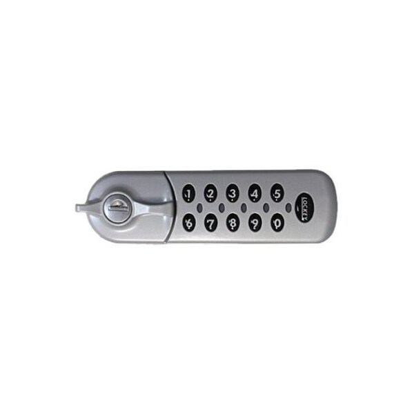 Flush Fit Electronic Cabinet Lock Standard Silver Left